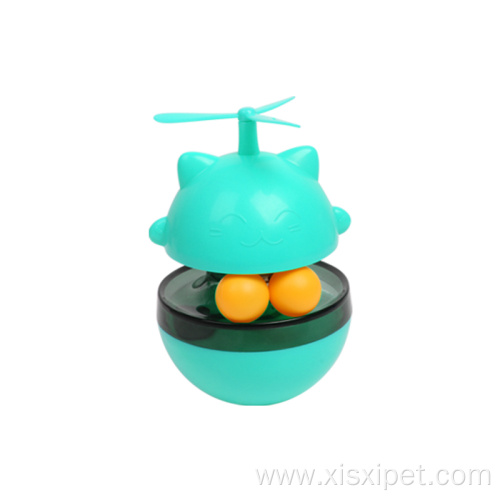 Multicolor Pet Dog Food Dispenser Toy Interactive Tumbler